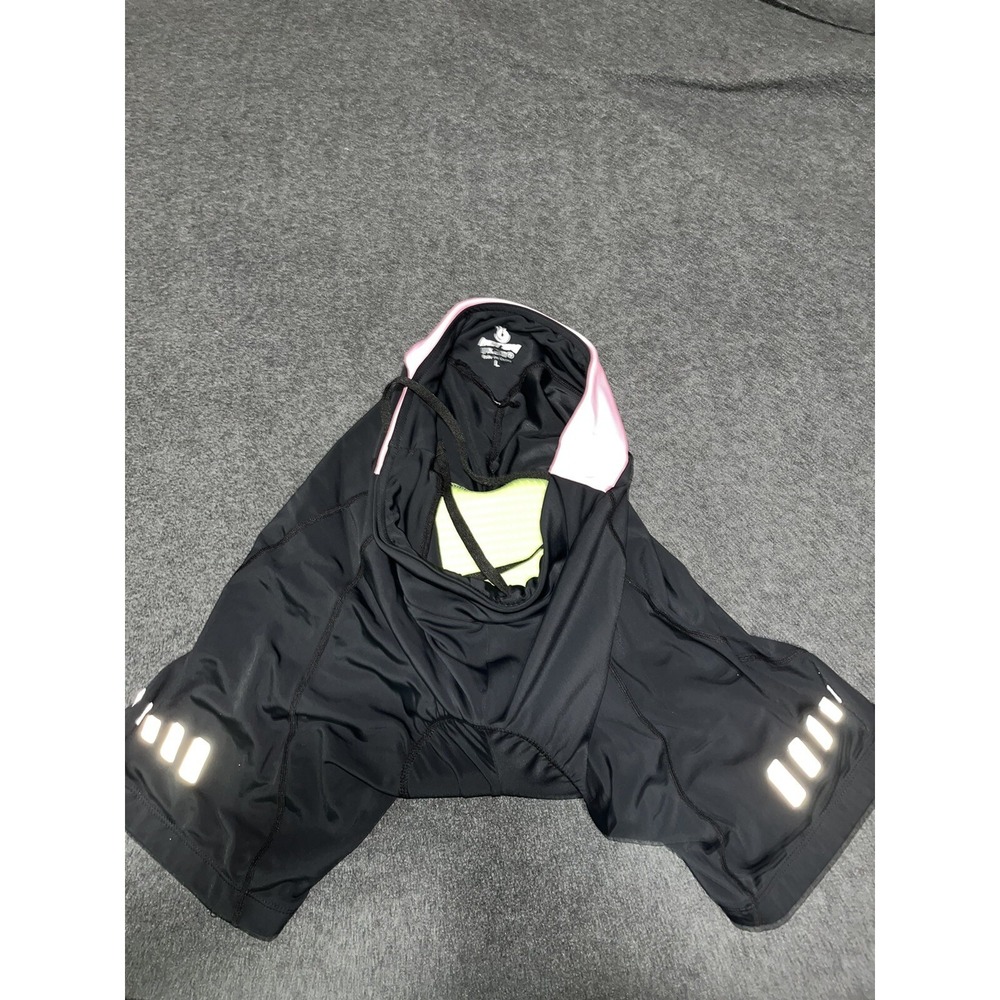 Beroy‎ Cycling Shorts women's l Bike Quick Dry Padded Black Sz